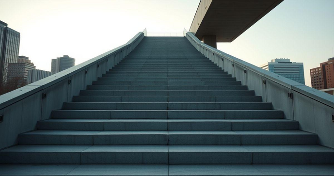 Escada reta de concreto: descubra as vantagens e como escolher a ideal para sua obra