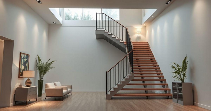 Escadas L: Como Escolher a Melhor Opção para Seu Espaço e Estilo Escadas L: Como Escolher a Melhor Opção para Seu Espaço e Estilo