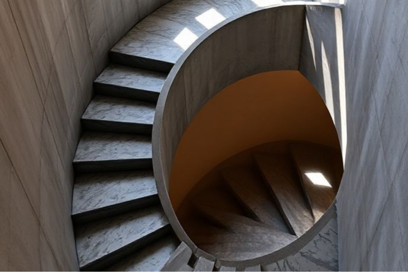 Escada de Concreto Caracol: Beleza e Funcionalidade Escada de Concreto Caracol: Beleza e Funcionalidade