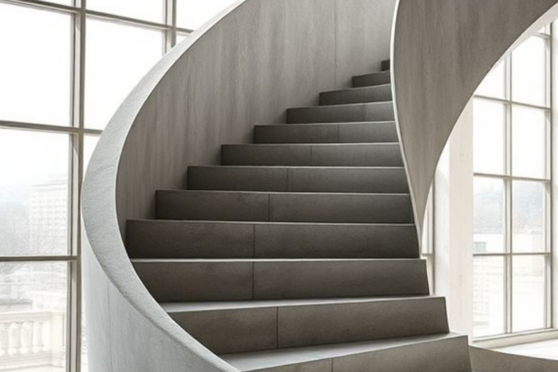 Escada Caracol Pré Moldada de Concreto: Vantagens e Modelos