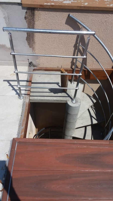 Escada Caracol de Concreto Pequena Preço Tecelão - Escada Tipo Caracol de Concreto