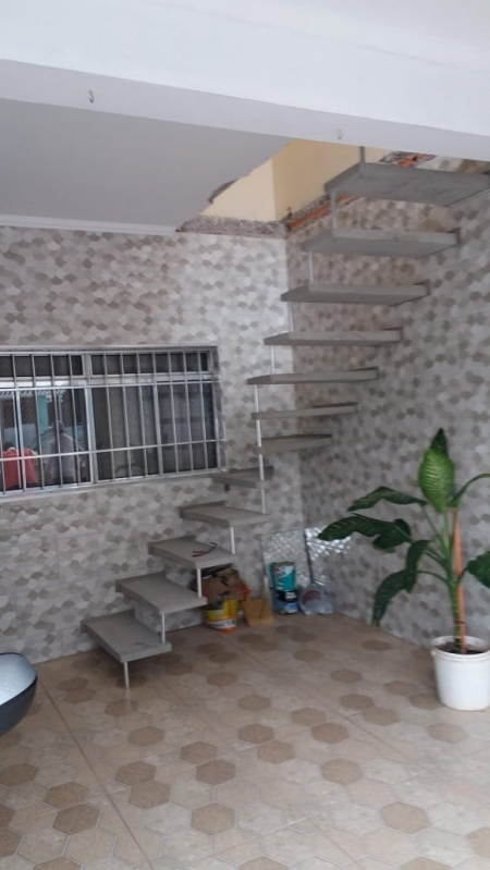 Escada de Concreto em L Vila São José - Escada em L Externa