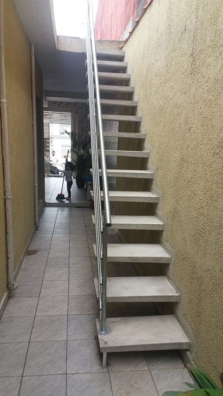 Escada de Concreto Pré Moldada Orçamento Vila Pedroso - Escada Pré Moldada Reta
