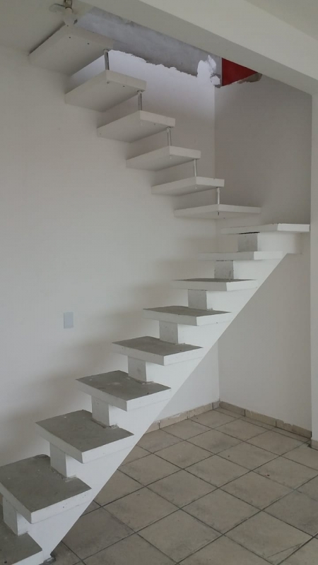 Escada Pré Fabricada de Concreto Valores Vila Ristori - Escada de Concreto Reta