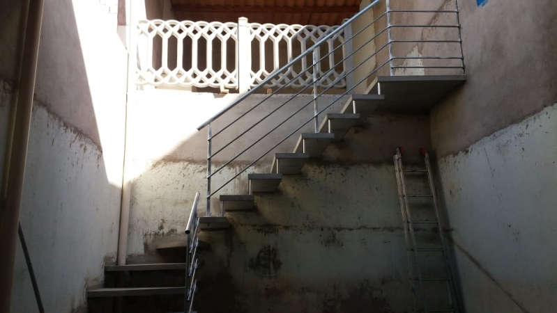 Escadas Tipo L Jd Robru - Escada de Concreto em L