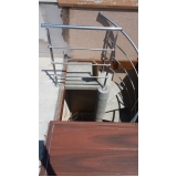 escada caracol de concreto pequena preço Vila Popular