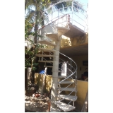 escada caracol de concreto pré moldado preço Jardim Lucinda