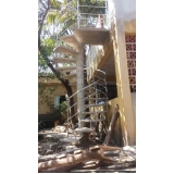 escada de concreto em caracol preço Jd. Etelvina