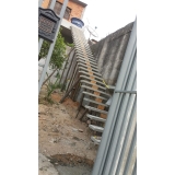 escada de concreto reta valores Vila Sinhá