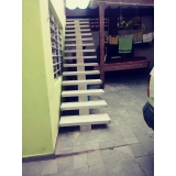 escada reta externa preço Vila Solange