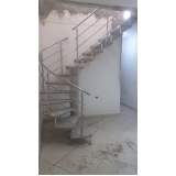 escadas tipo caracol de concreto Cidade Miguel Badra